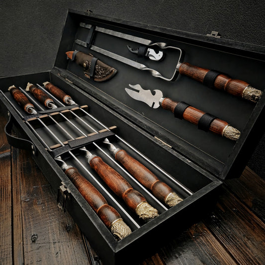 Set of Skewers in a Wooden Case “Safari”