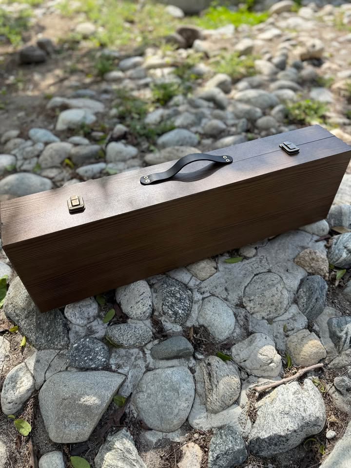 Camping Premium Accessories BBQ Skewers Set in a Wooden Case - 10 items